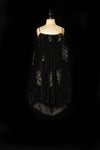 MUTEDANCE 24 Spring/Summer Velvet Embroidered Top MD-MD24SS43-HEI Black